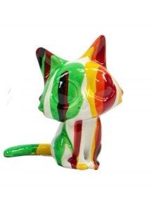 Mini chat polisson 6 ( avec orange et vert )