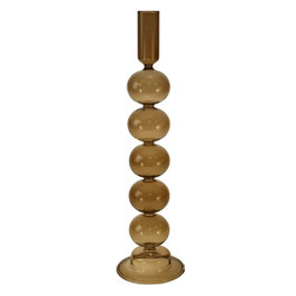 Bougeoir marron 29cm 53485