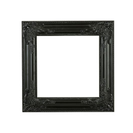 Cadre baroque noir 30x30cm