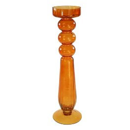 Bougeoir orange venice 38cm 55080