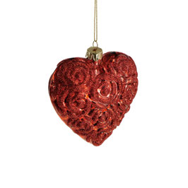 Décoration de sapin coeur