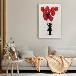 impression fillette ballon rouge 105082