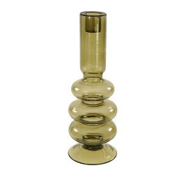 Bougeoir vert fumé ancona 55064