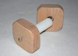 Magnetic dumbbell with plastic centre