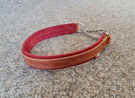 Leather Padded Half Chock Dog Collar