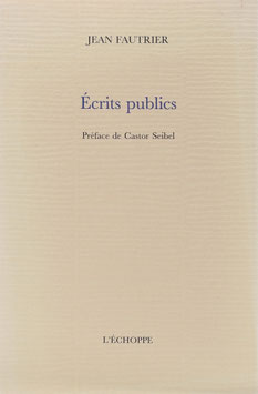 Fautrier, Jean - Écrits publics