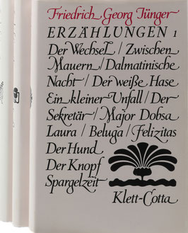 Jünger, Friedrich Georg - Erzählungen - 3 Bände