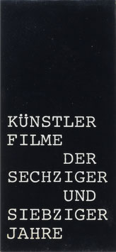 Jaehne, Karen (Dokumentation) - Künstlerfilme der sechziger und siebziger Jahre