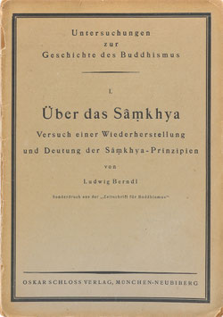 Berndl, Ludwig - Über das Samkhya - Versuch einer Wiederherstellung und Deutung der Samkhya-Prinzipien