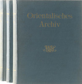 Orientalisches Archiv - Illustrierte Zeitschrift für Kunst, Kulturgeschichte und Völkerkunde der Länder des Ostens