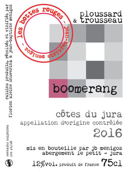 2016 Côtes du Jura Boomerang - Les Bottes Rouges