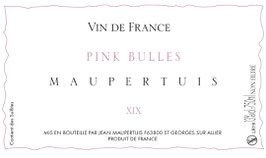 2019 Vin de France Rosé "Pink Bulles" (Pet Nat) - Jean Maupertuis