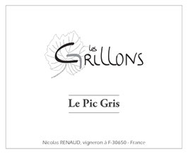 2017 Vin de France Blanc "Le Pic Gris" - Clos des Grillons