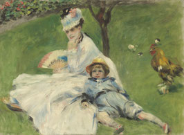 Madame Monet und ihr Sohn, auf Posterpapier