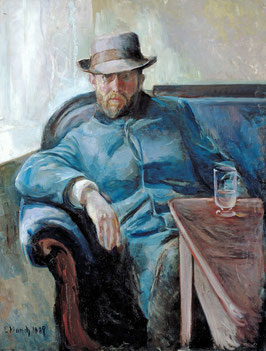 Porträt des Hans Jæger (Jäger), auf Leinwand