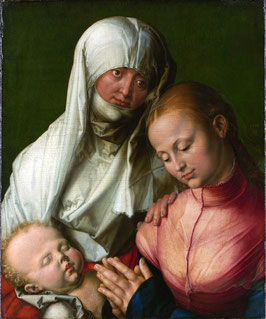 Jungfrau und Kind mit der heiligen Anna, auf Aluminiumverbund