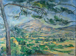 Der Berg Sainte-Victoire mit großer Kiefer, auf Leinwand