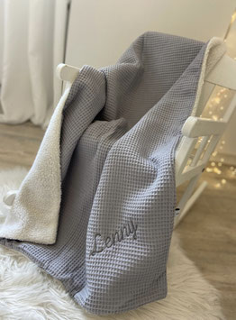 WT0/ Babykuscheldecke grau