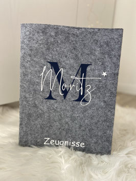 19Z/ Zeugnismappe geplottet incl Zeugnisse geplottet