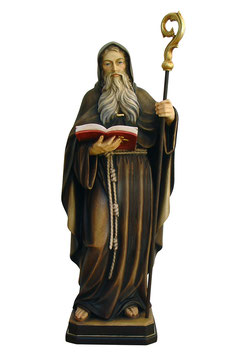 Statua San Benedetto in legno
