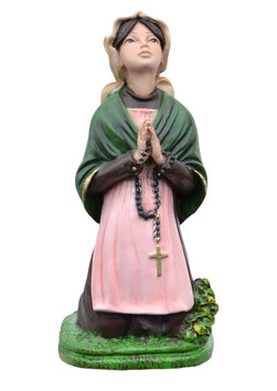 Statua Santa Bernadette cm. 25 in resina