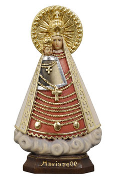 Statua Madonna di Mariazell in legno