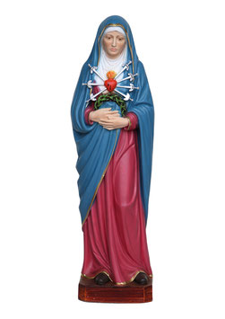 Statua Madonna Addolorata in resina cm. 41