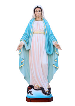 Statua Madonna Miracolosa in resina cm. 80 nuovo modello