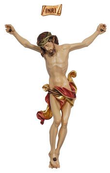 Corpo di Cristo in resina colorata cm. 20