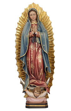 Statua Madonna di Guadalupe in legno