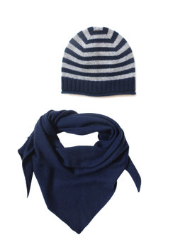 Kids Set STRIPES ✭ navy/grau