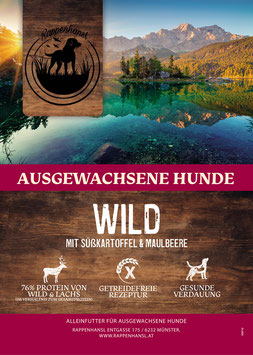 Wild mit Süßkartoffel & Maulbeere