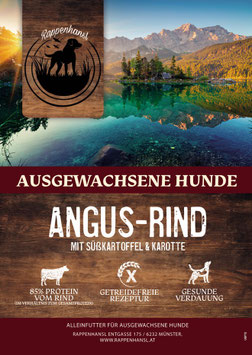 Angus-Rind mit Süßkartoffel & Karotte