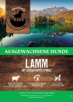 Lamm mit Süßkartoffel & Minze