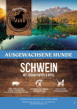 Schwein mit Süßkartoffel & Apfel