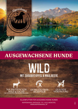 Wild mit Süßkartoffel & Maulbeere