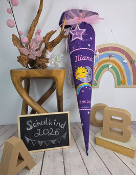 Schultüte Sonne, Mond, Regenbogen