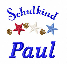 Schulkind, Motiv STERNE und Tatzen