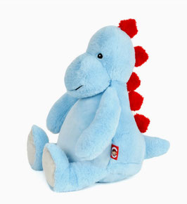 Kuscheltier mit Name Dino hellblau