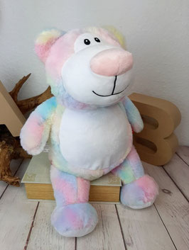 Kuscheltier mit Name BEAR bunt