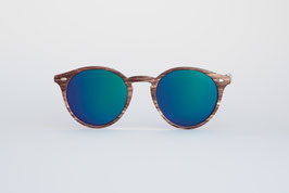 CHAPPEL - wooden / blue green mirrored