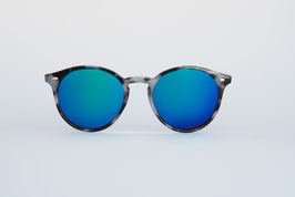 CHAPPEL - black cow / blue mirrored