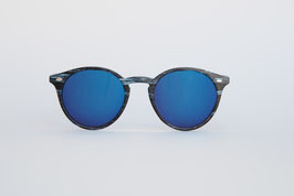 CHAPPEL - blue wooden / blue mirrored