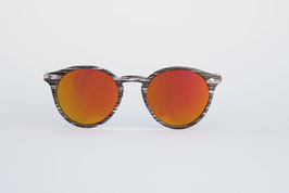 CHAPPEL - grey wooden / orange mirrored