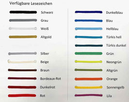 Lesezeichen aus Stoff