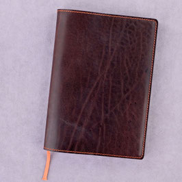 Ledereinband für A5 in Dunkelbraun