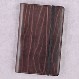 Lederhülle für Moleskine® Large in Dunkelbraun