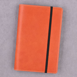 Lederhülle für Moleskine® Large in Orange