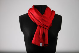 Strickschal aus 100% Schweizer Seide - Rot