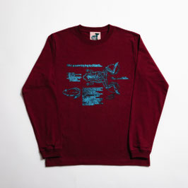 Swimming Frog Toy Instructions Long sleeve T-shirt  (受注生産5/28受注締切・6/8発送)